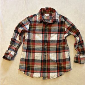 Crewcuts Button Down Shirt in Orange and Tan